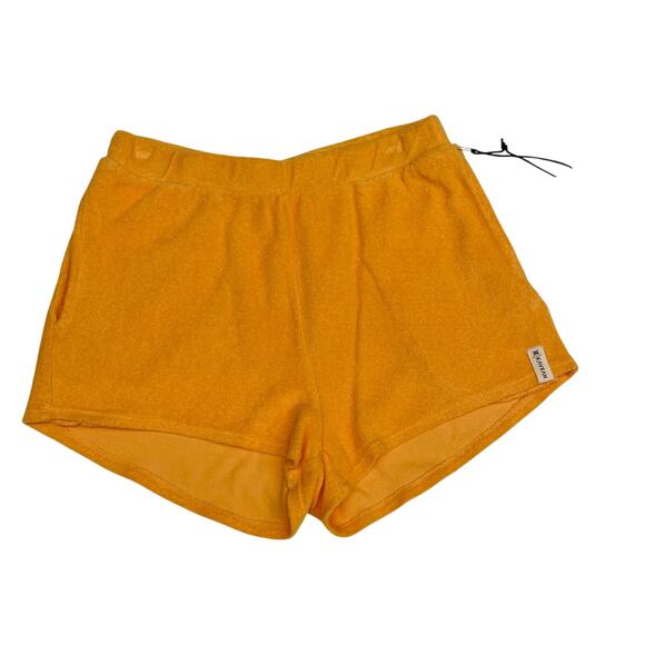 NWT Kaveah Size L (12-14) Apricot Terry Cloth Pocket Shorts - Picture 1 of 3